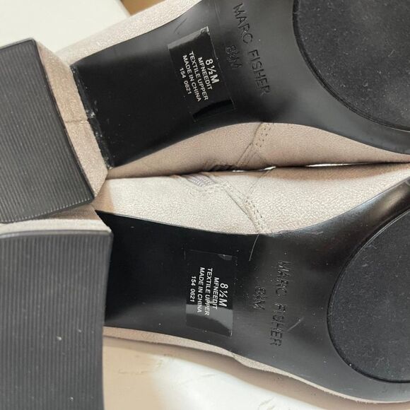MARC FISHER Needit Stretch Booties, Light Grey, New. Size 8.5 - Picture 12 of 12
